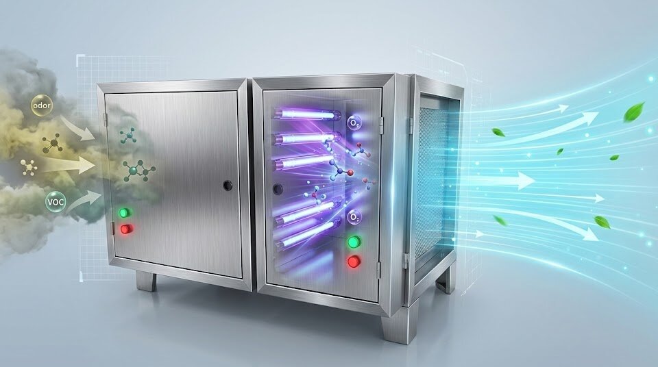 Commercial UV Photolysis Odor Control Purifier